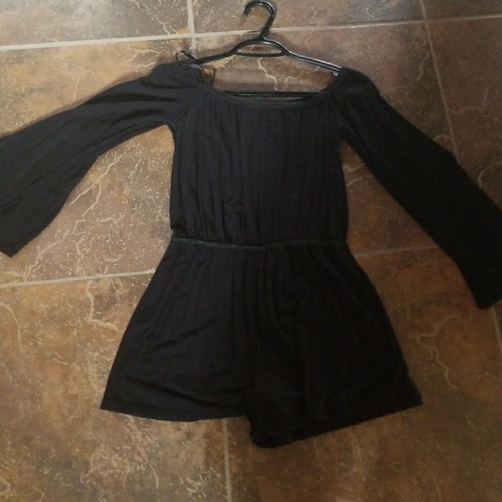 Black shorts jumpsuit xs